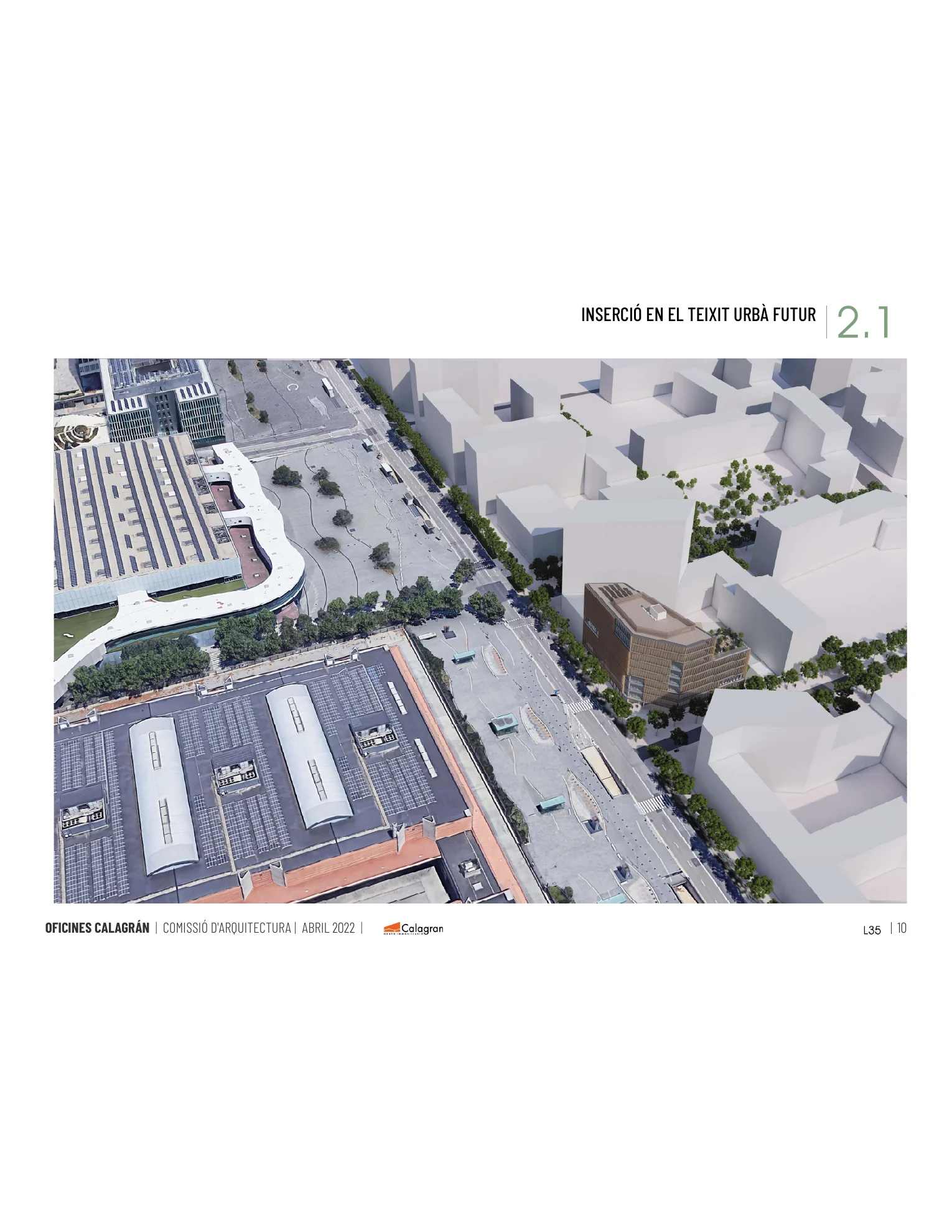Inserción urbana del proyecto autorizado en La Marina