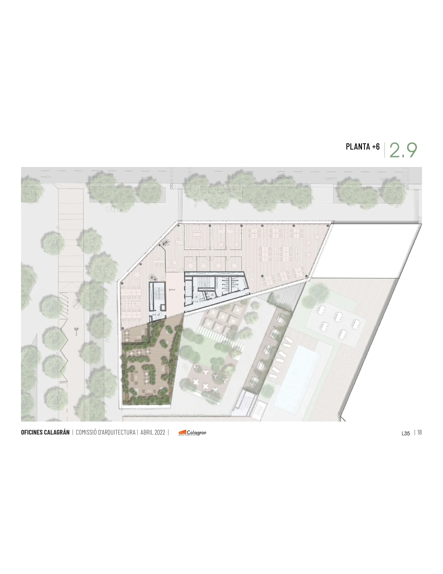 Planta con terraza