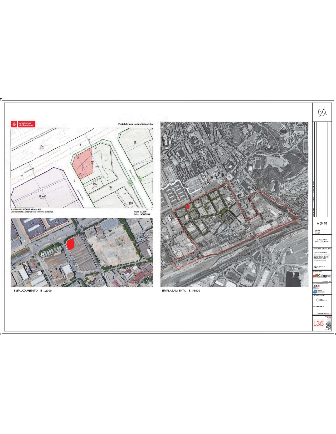 Plano de situación y emplazamiento del solar